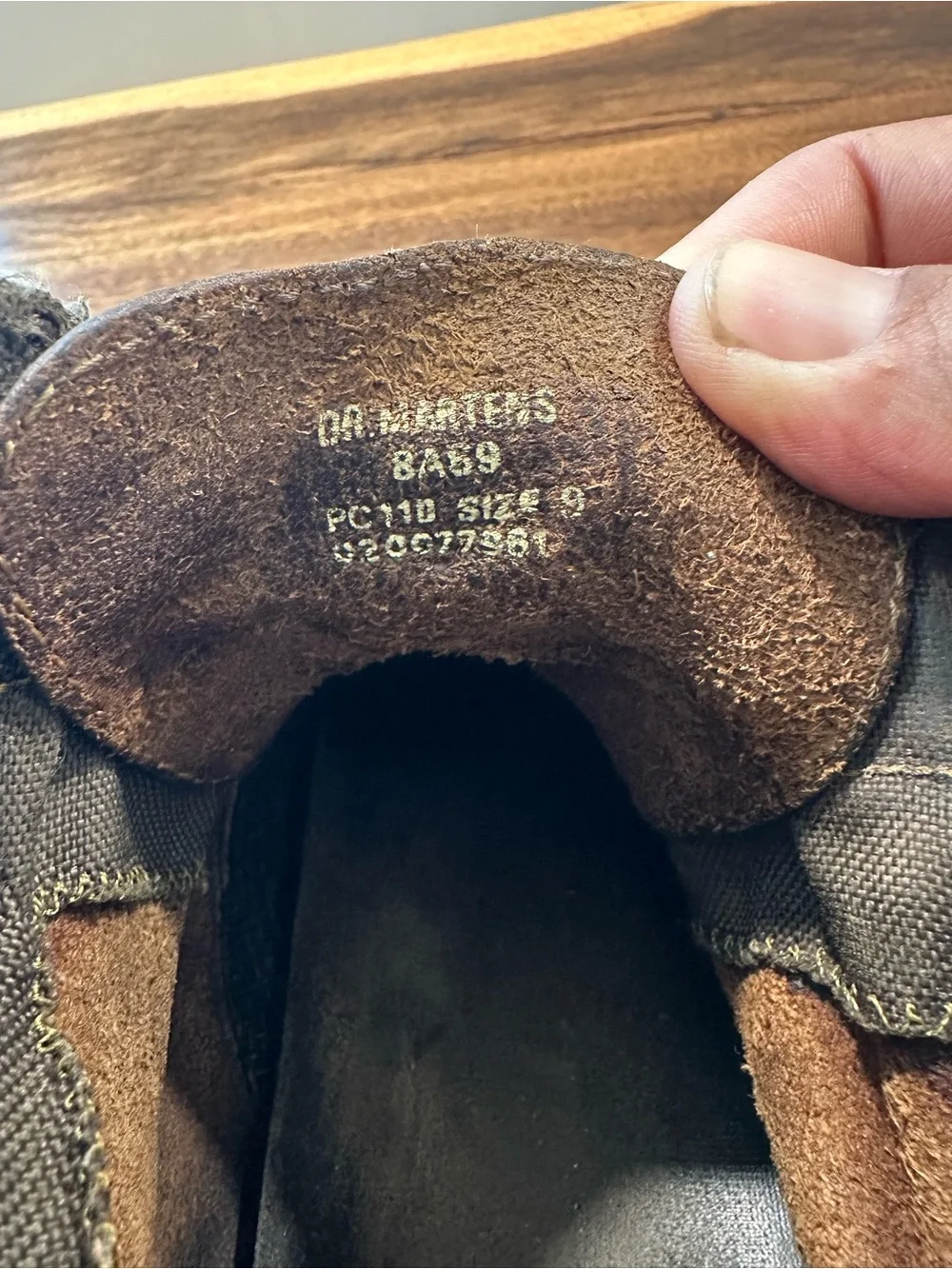 Vtg 90s Dr. Marten 8A69 Brown Leather Ankle Boots Made In England Men UK 9 US 10
